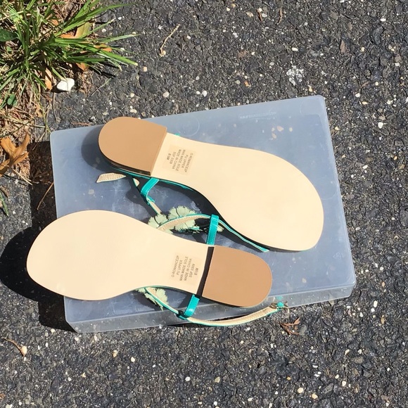 Nine West teal floral sandals size 9 brand new - Picture 2 of 6